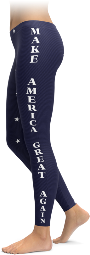 Make America Great Again Trump Leggings - Booty Belongs To A Police Officer Leggins (740x896), Png Download