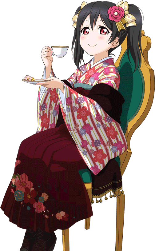 Not Idolized - Love Live Yazawa Nico Unawakened Taisho Kimono Cosplay (1024x1024), Png Download