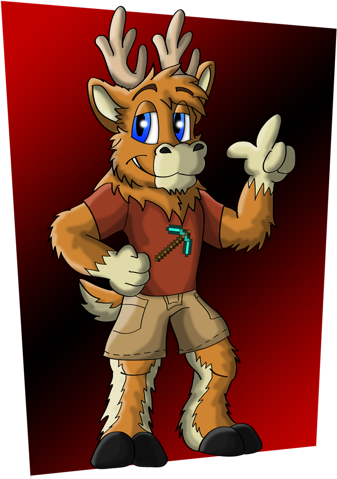 Rendeer The Reindeer - Cartoon (750x1000), Png Download