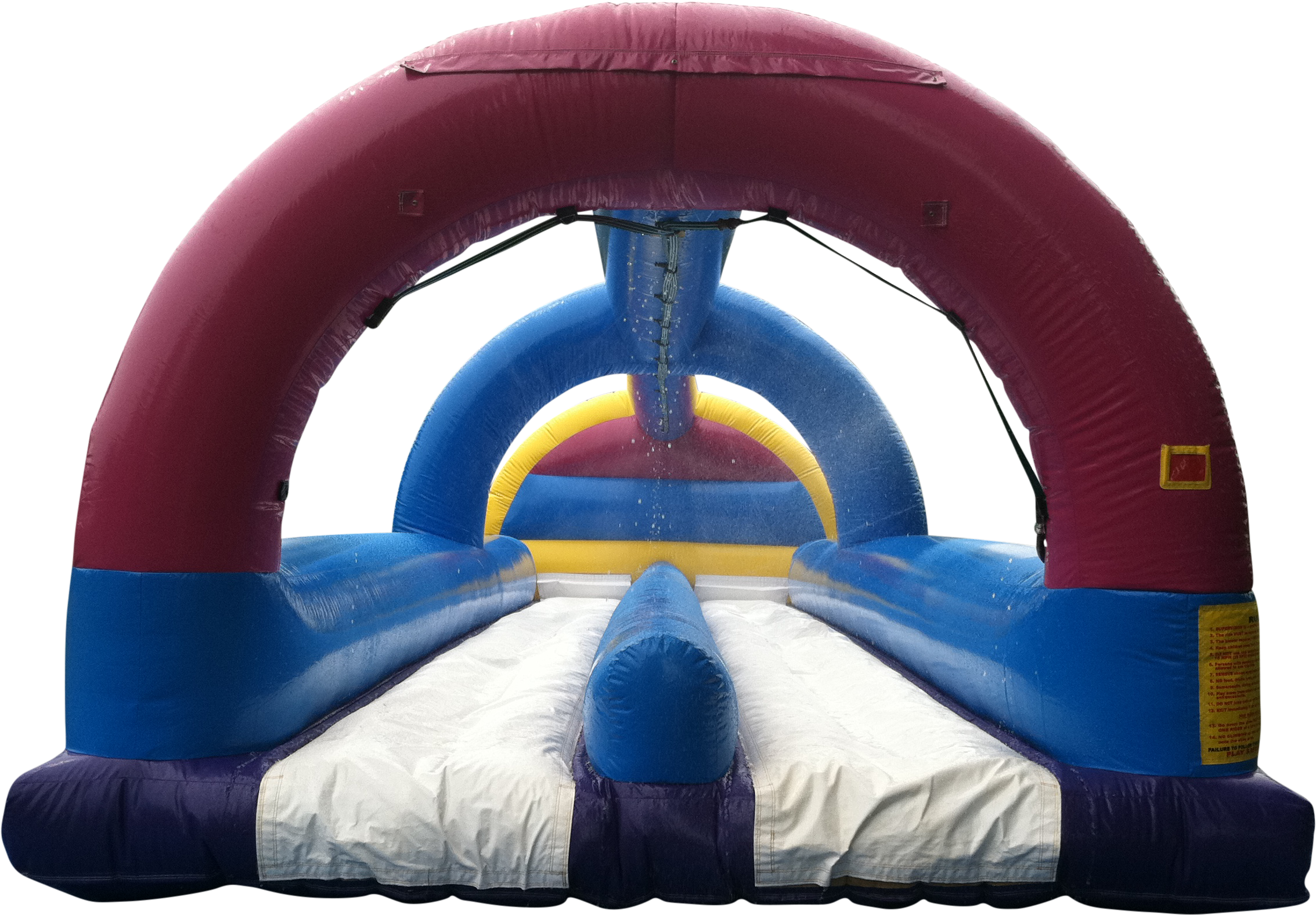 Dual Lane Slip N Slide Rental Pine Island, Port Charlotte, - Water Slide (2592x1936), Png Download
