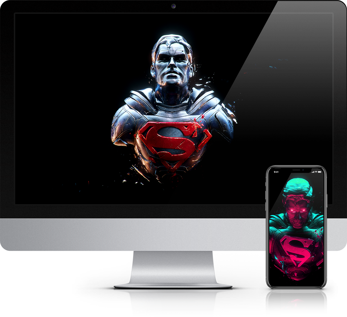 Digital Art Of Man Of Steel By Adam Spizak - Auto Service (1200x1097), Png Download