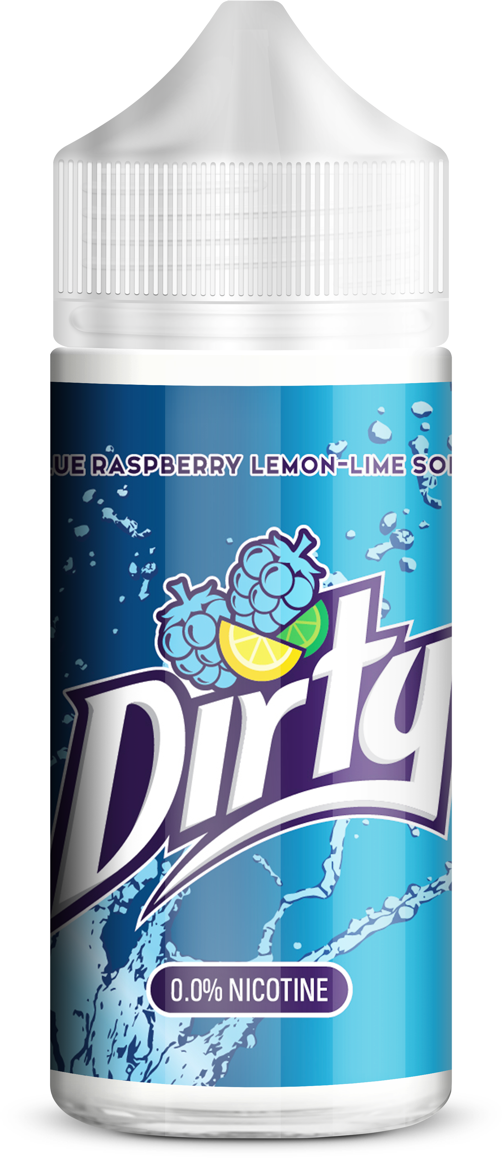 Blue Raspberry 100ml - Dirty E Juice Blue Raspberry (2000x4011), Png Download
