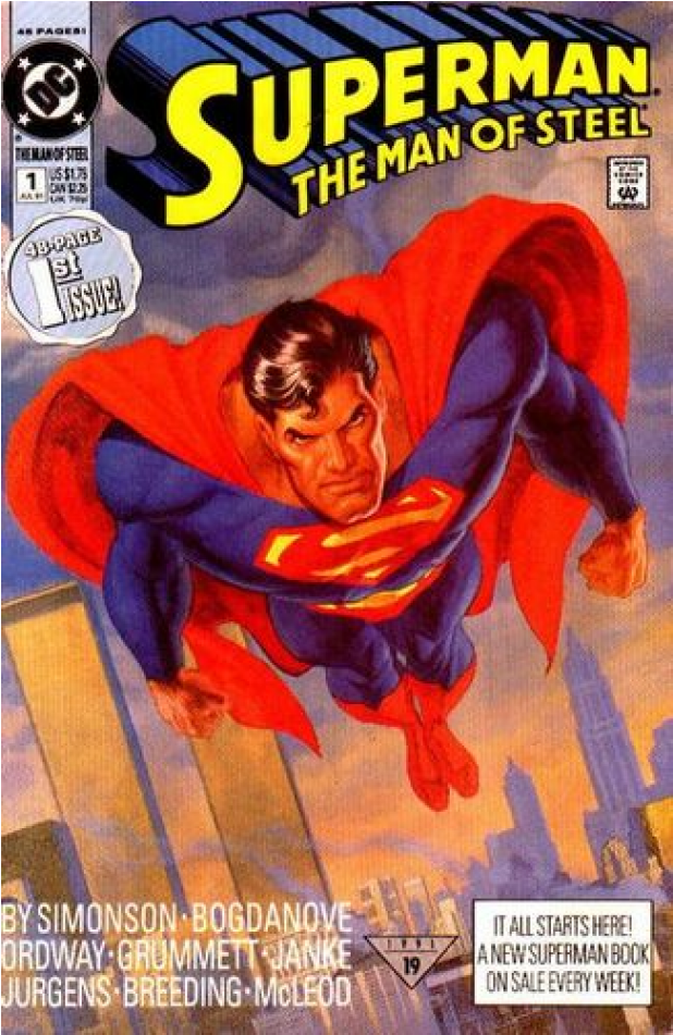 The Man Of Steel 22 Cover A - Dc Superman The Man Of Steel 1 (950x950), Png Download