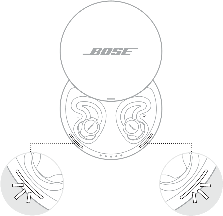 Wait For The Sleepbuds' Charging Lights To Slowly Blink - Bose (912x887), Png Download