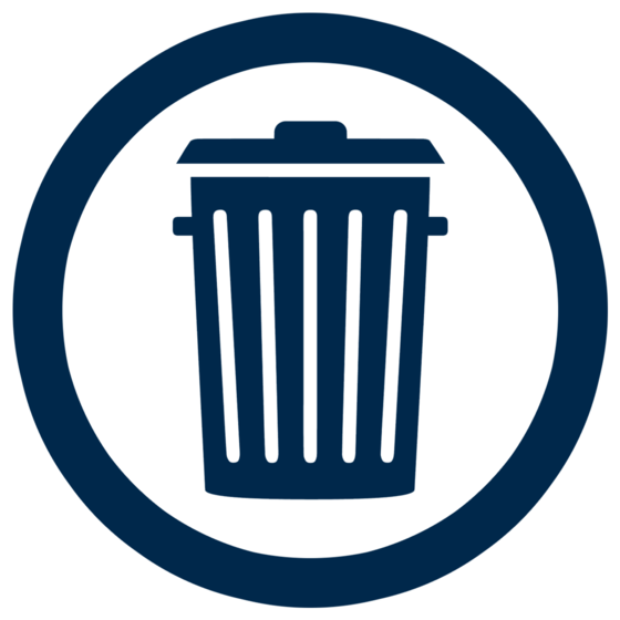 Waifu Logo - Trash Can Decal (600x600), Png Download