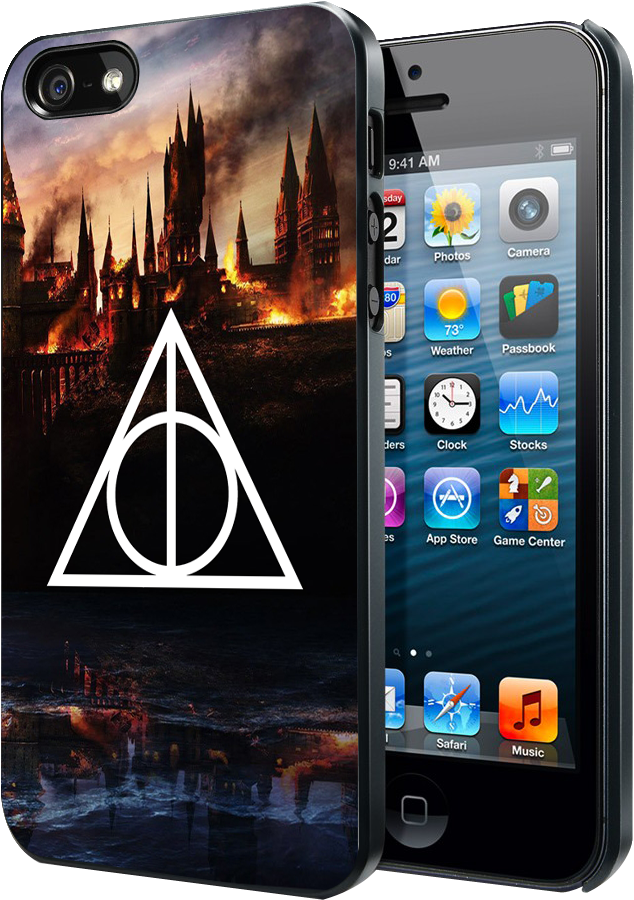 Harry Potter Deathly Hallows Samsung Galaxy S3 S4 S5 - Millennium Falcon Phone Case (874x1124), Png Download