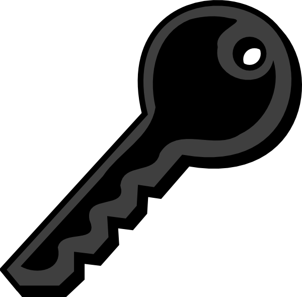 Popular Items For Skeleton Key - Key Black Clip Art (600x590), Png Download