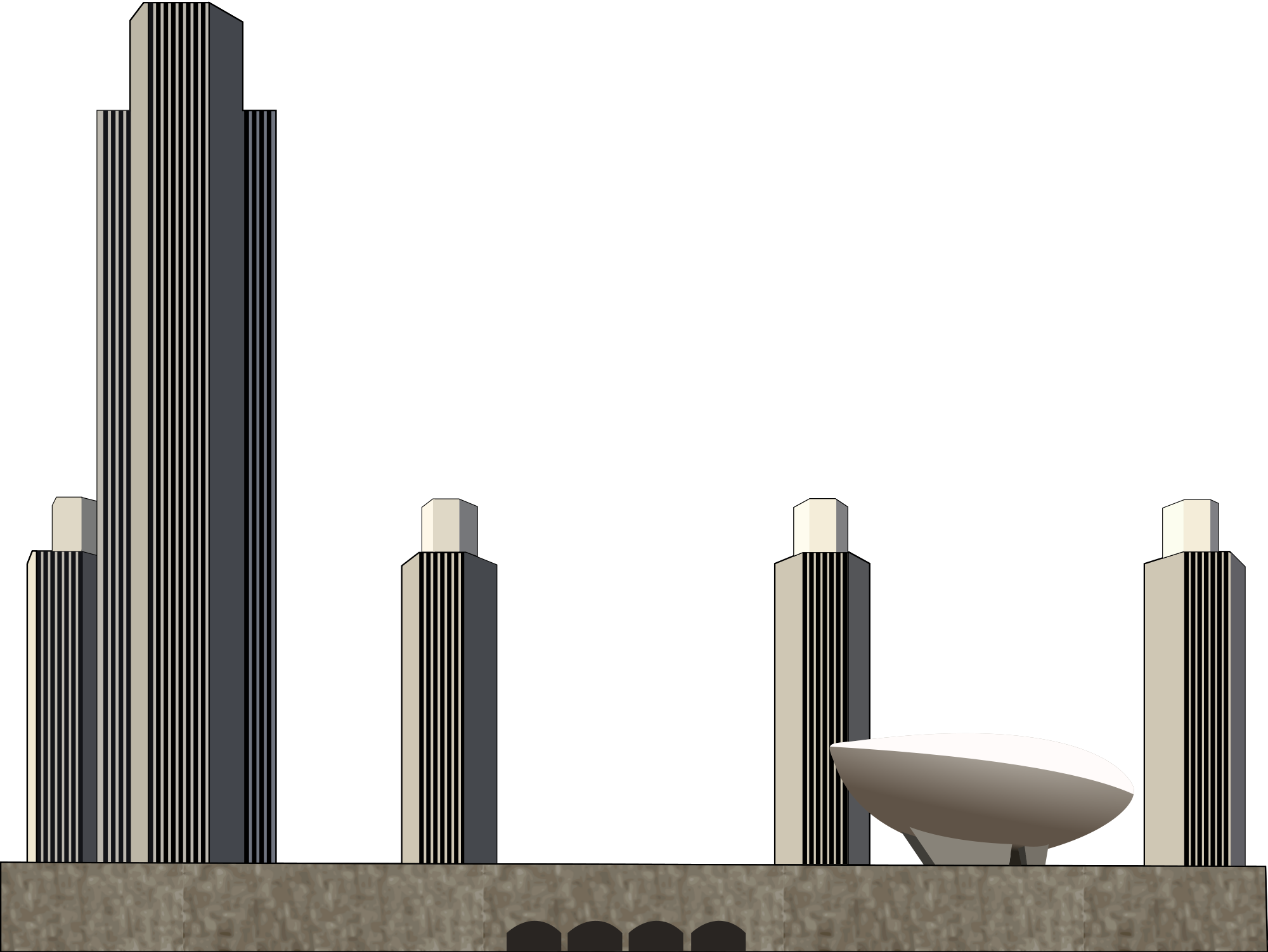 Empire State Building Svg, Download Empire State Building - Albany Ny Skyline Vector (2000x1502), Png Download