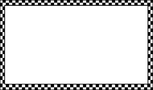 Tire - Checkered Border (600x355), Png Download