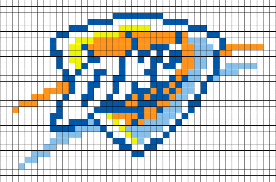 Oklahoma City Thunder Pixel Art (880x581), Png Download