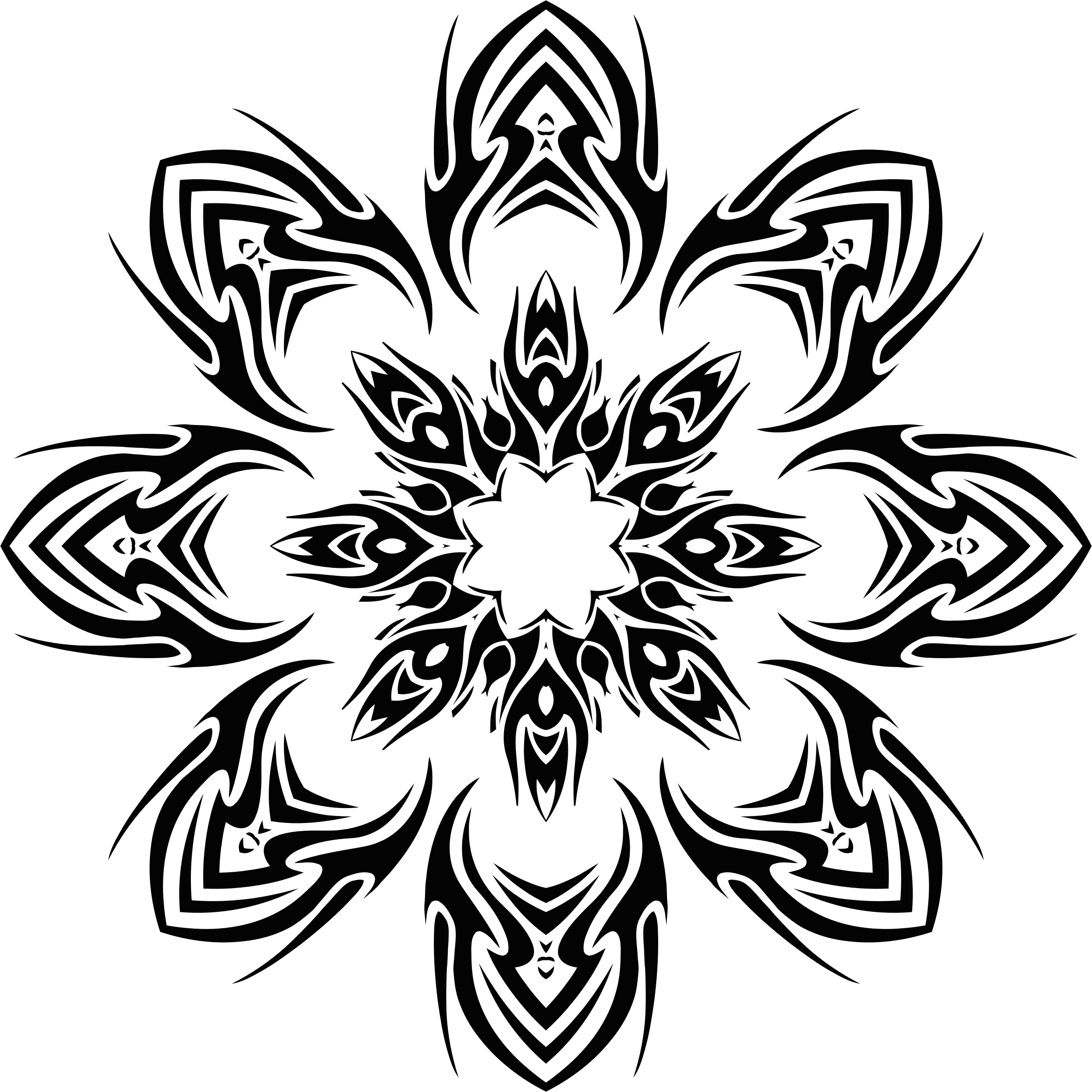 This Free Icons Png Design Of Tribal Flower 2 (2346x2346), Png Download