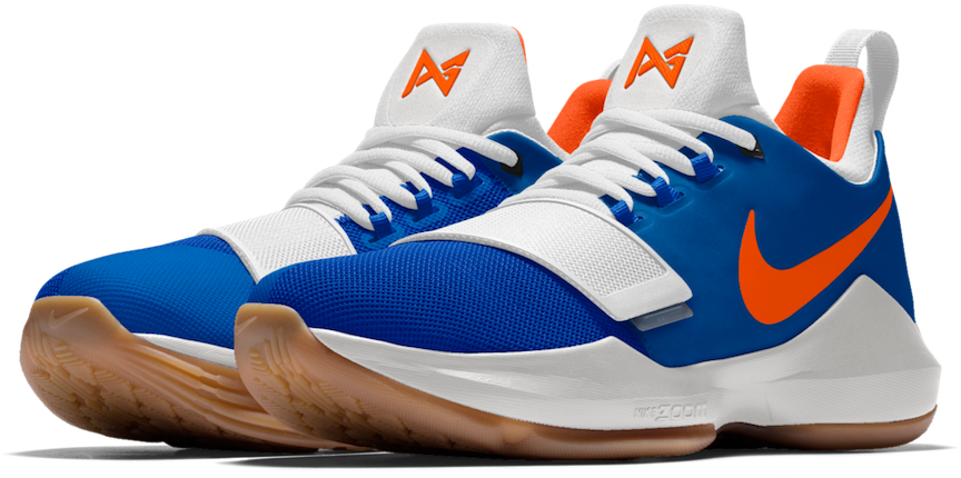 Nikeid Pg 1 Okc Thunder Colors - Pg 1 Okc Colorway (900x555), Png Download