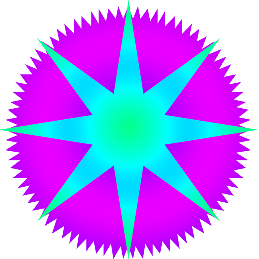 Blue Purple Star Image - 20 20 (827x827), Png Download
