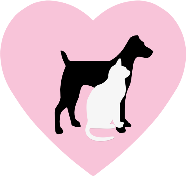 Picture - Dog With A Heart Around (820x675), Png Download