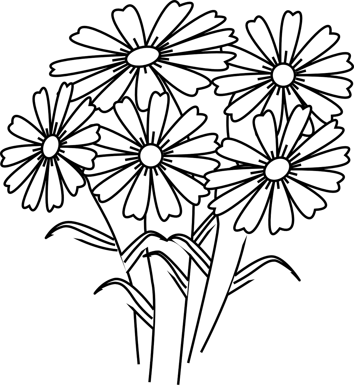 Book Clipart Flower - Coloring Book Flower (546x595), Png Download