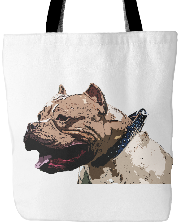 Pitbull Dog Tote Bags - Pitbull Dog Tote Bags - Pitbull Bags (1024x1024), Png Download