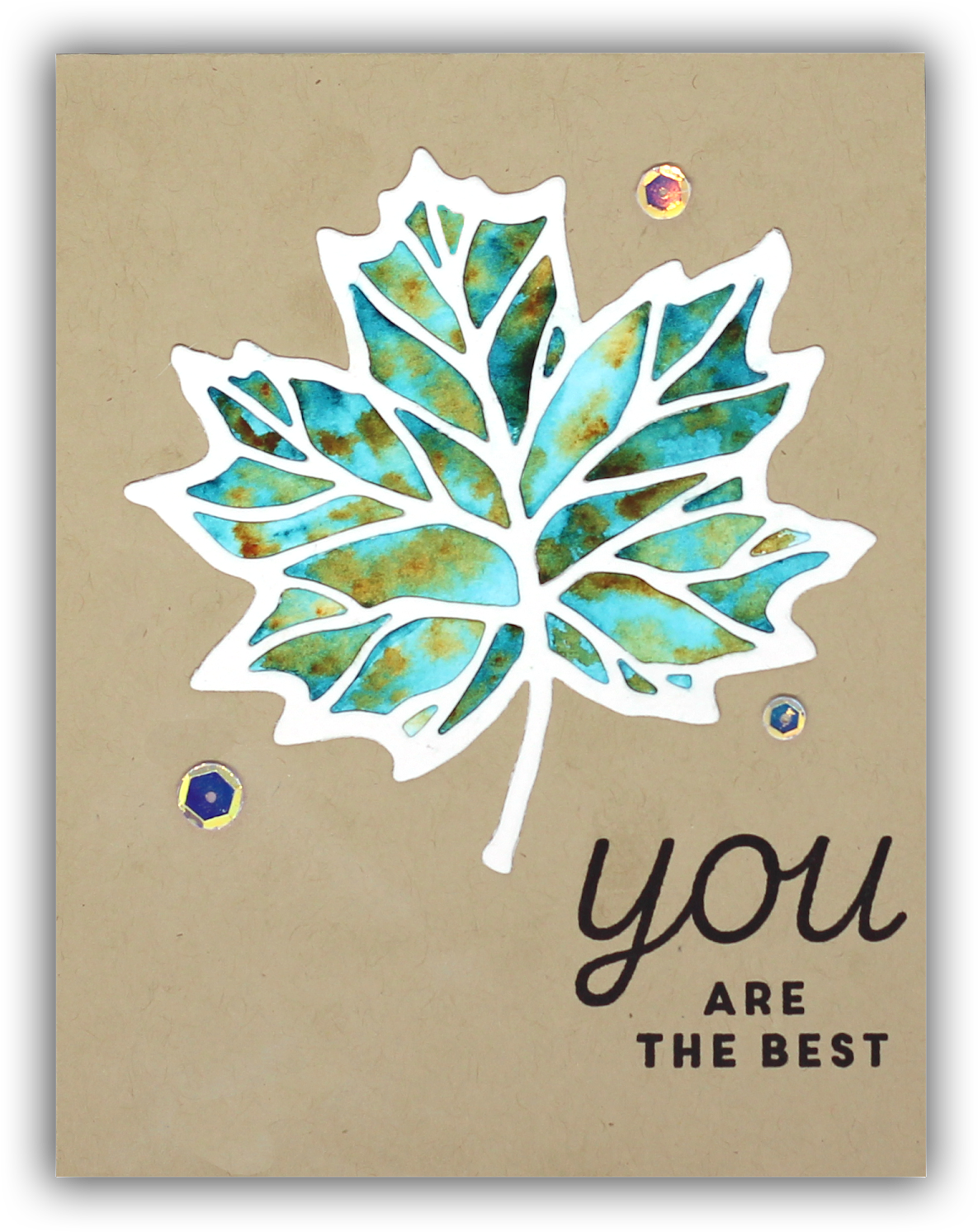 Thankful Leaves Turnabout Card By Understand Blue - Cardmaking (1320x1600), Png Download