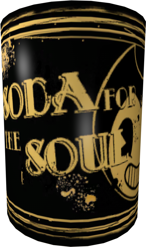 Soda Can - Bendy And The Ink Machine Downward Fall Fetty (800x1024), Png Download