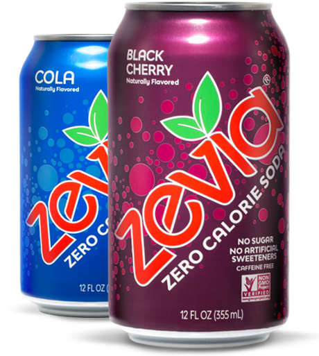 Refresh With Soda - Zevia Cola (460x513), Png Download