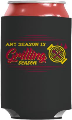 "any Season Is Grilling Season\ - Koozie (480x480), Png Download