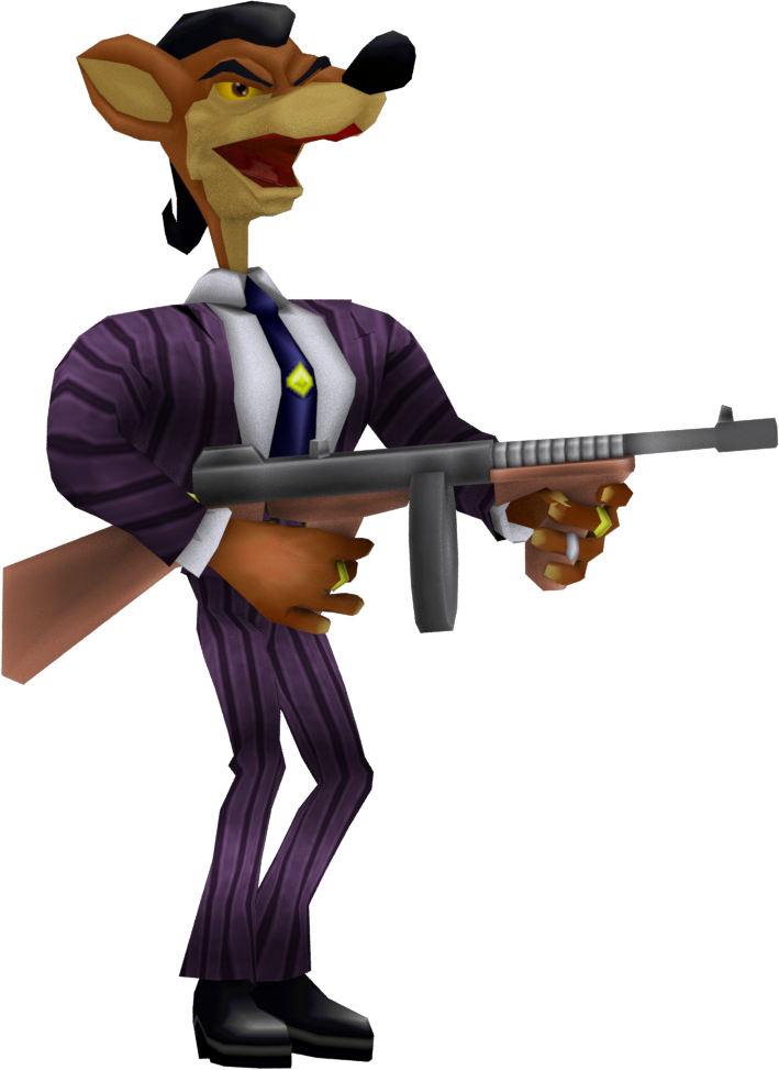 Pinstripe Potoroo Crash Twinsanity - Crash Bandicoot N Sane Trilogy Pinstripe Png (709x973), Png Download
