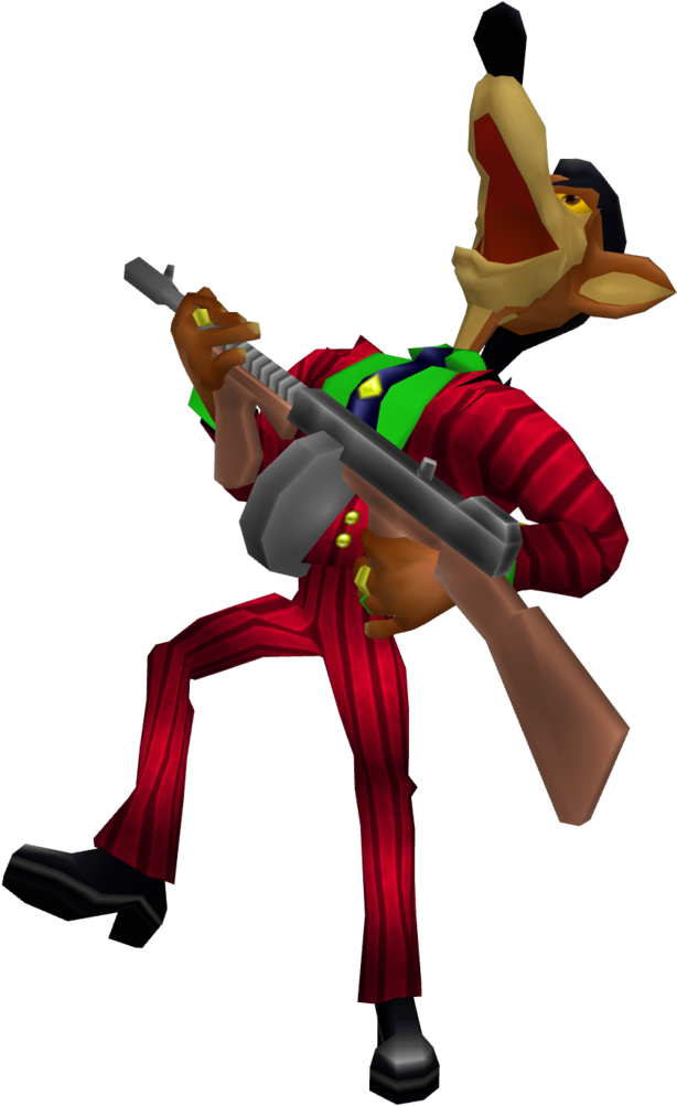 Pinstripe Potoroo 20th Anniversary Edition Render - Pinstripe Potoroo Png (620x1007), Png Download