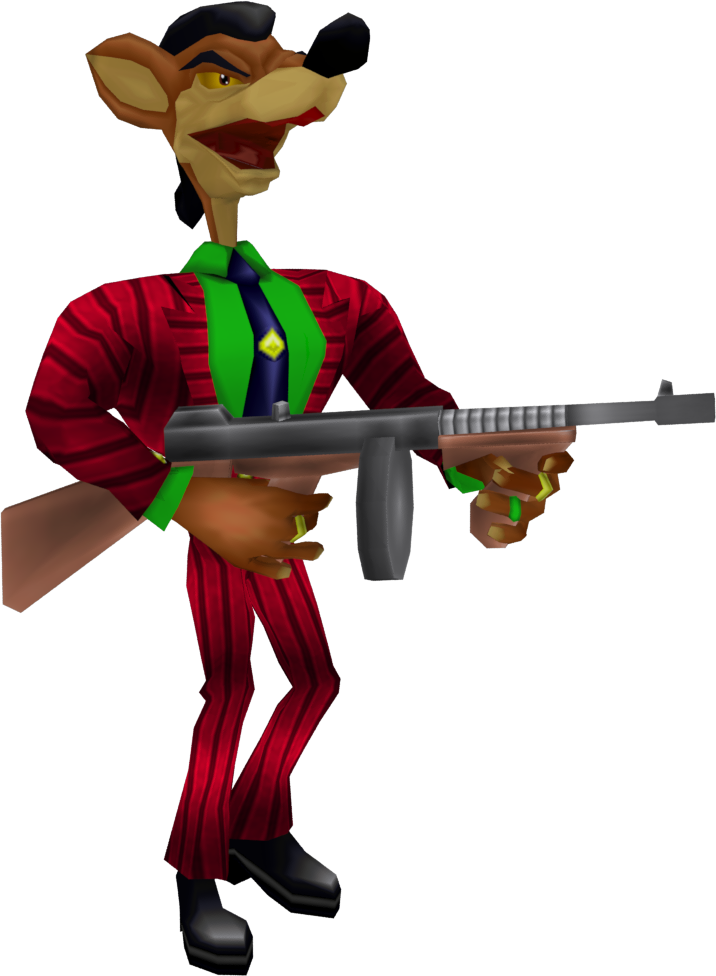 20th Anniversary Edition Render Pinstripe Potoroo - Crash Twinsanity Pinstripe (716x976), Png Download