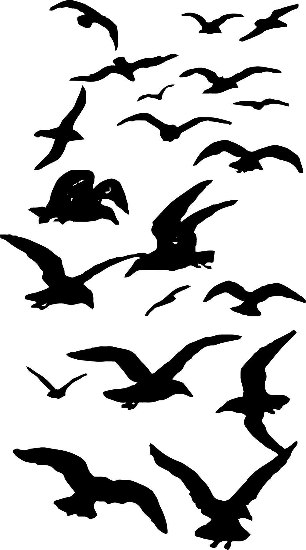Birds - Emerald Bar (1000x1794), Png Download