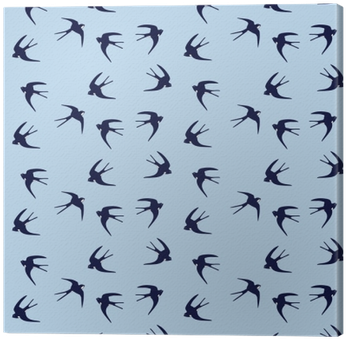 Flying Swallows Flock Of Birds Seamless Pattern Of - Bird (400x400), Png Download