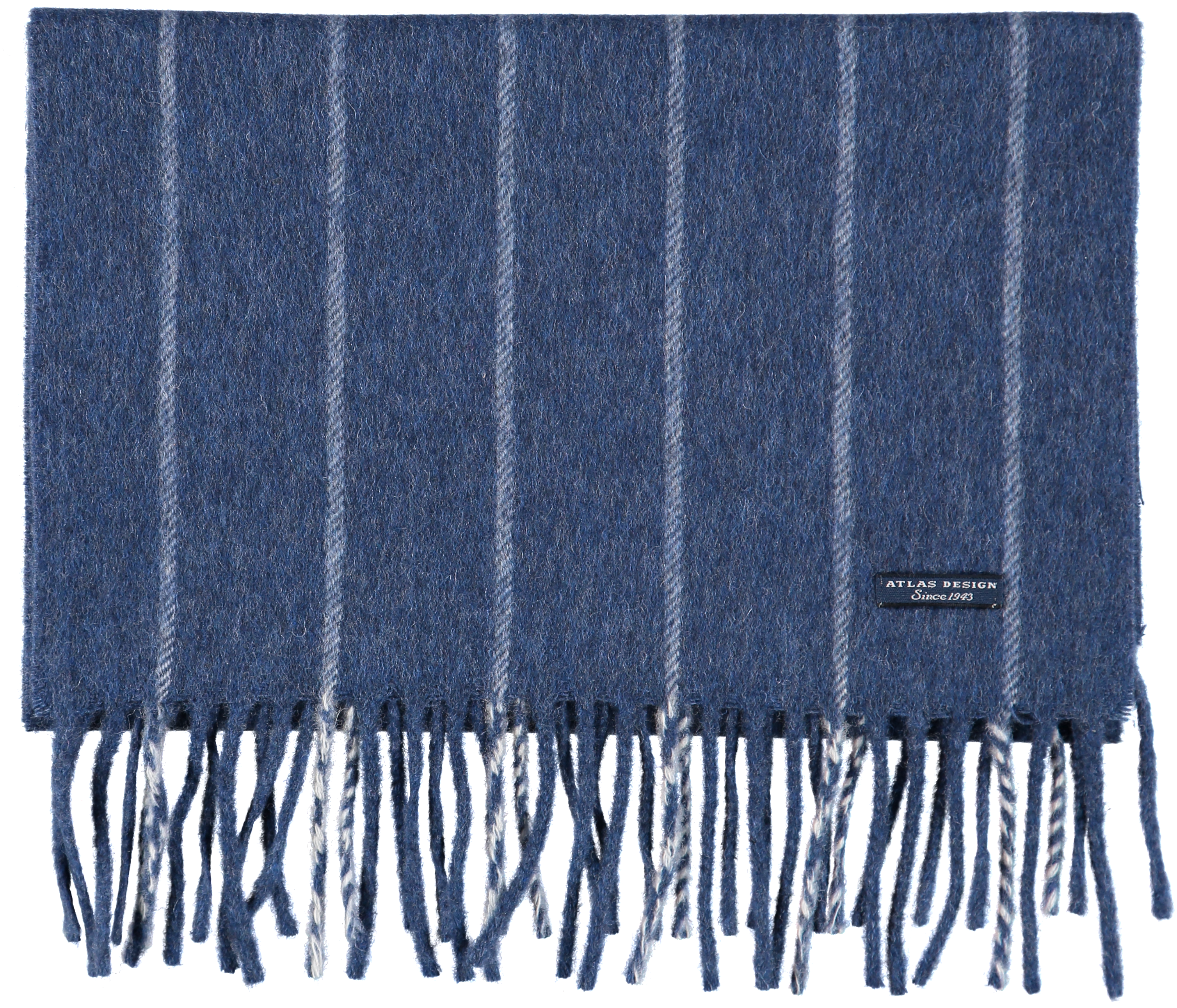 Halsduk Pinstripe Blu - Scarf (3016x2584), Png Download