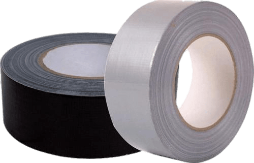 Black And White Duct Tape - Cloth Duct Tape - Silver (500x321), Png Download