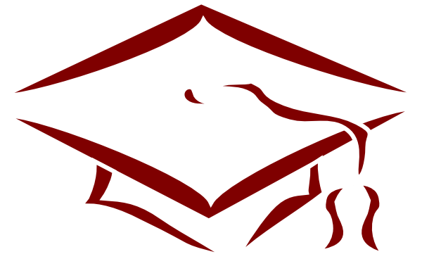 Mortarboard Outline-vhs Svg Clip Arts 600 X 368 Px (600x368), Png Download
