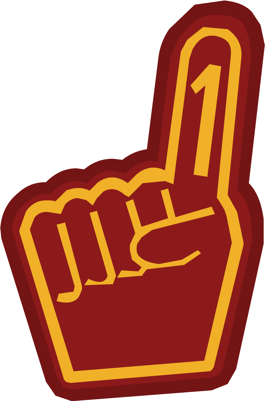 Download Transparent Number 1 Finger Png - Numero 1 En Png - PNGkit