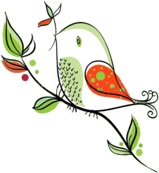 Red Headed Finch Clipart Whimsical Bird - Bird Illustration (560x600), Png Download