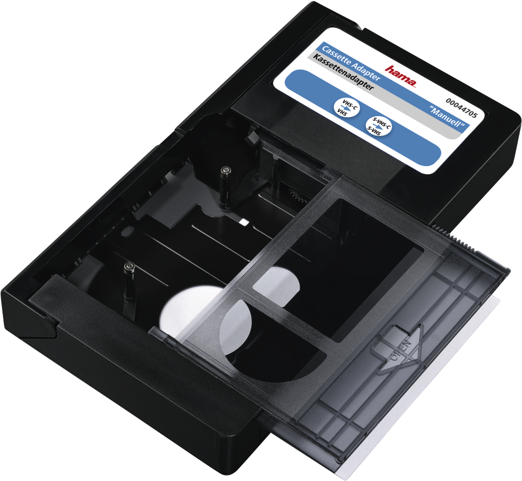 Vhs-c/vhs "manual" Cassette Adapter - Adapter Na Kazetu (1100x1100), Png Download