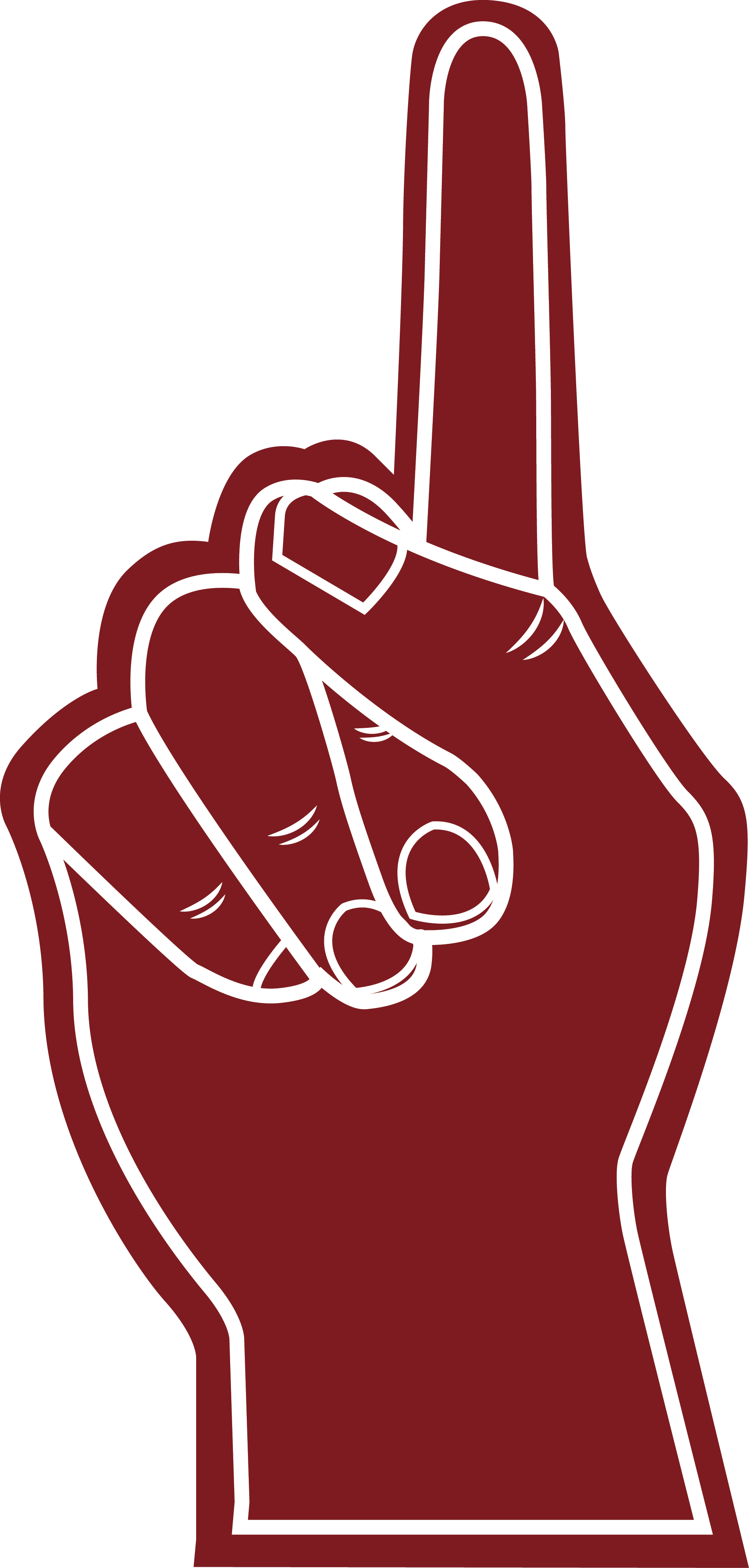 Image Freeuse Library Etsy Sports Graphics Bstier Com - #1 Finger Png (1894x3964), Png Download