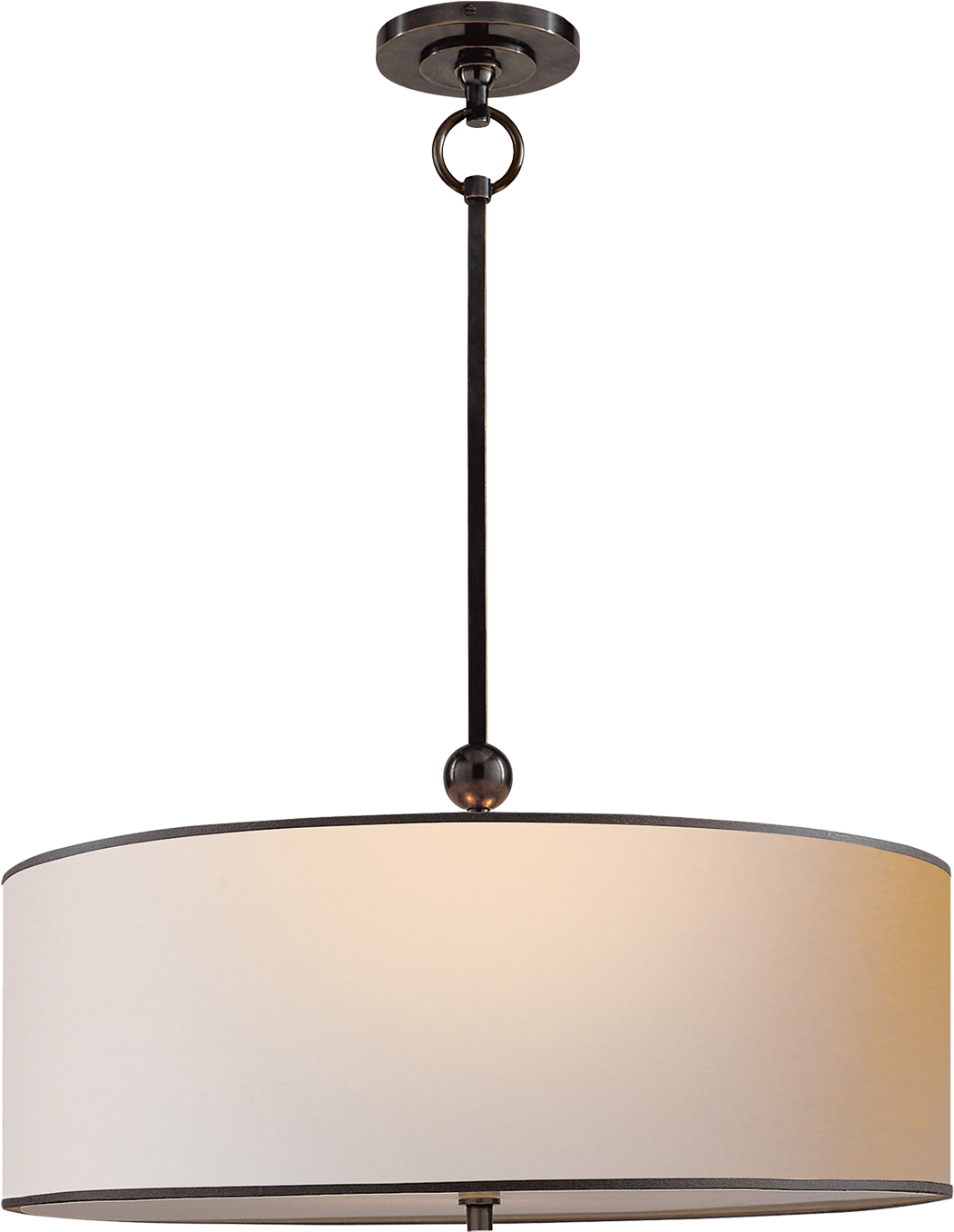 Download Reed Hanging Shade In Bronze With Natural Paper Shade Reed Twobulb Pendant, Bronze