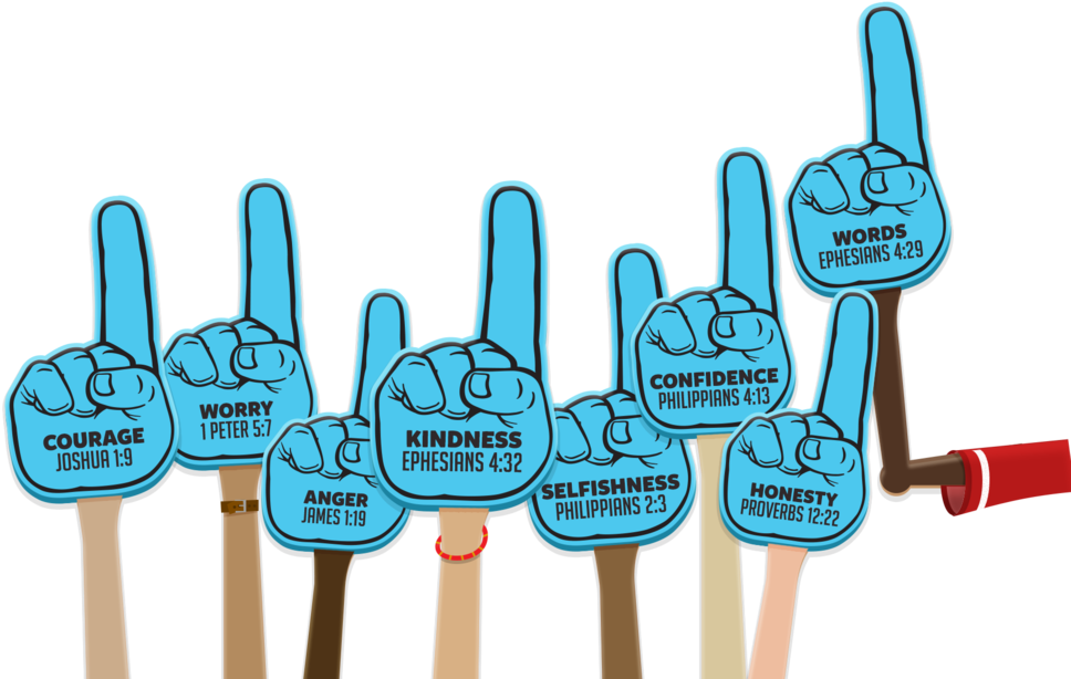 Foamfingers (1000x640), Png Download