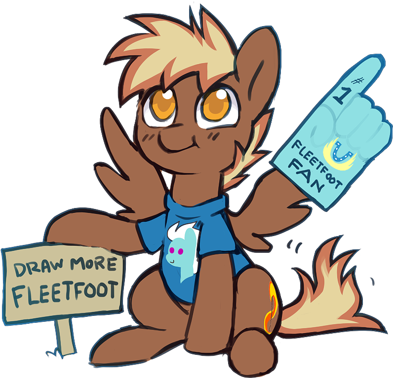 Celebi-yoshi, Clothes, Cute, Fleetfoot, Foam Finger, - Cartoon (900x900), Png Download