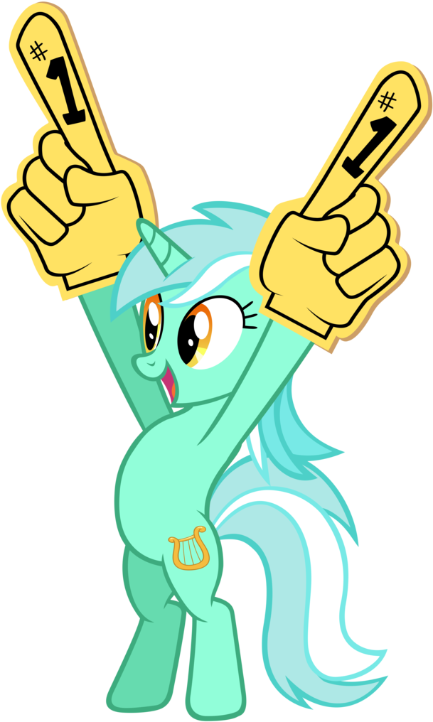 Kired25, Bipedal, Foam Finger, Lyra Heartstrings, Pony, - Lyra Heartstrings Lyra Png (643x1024), Png Download