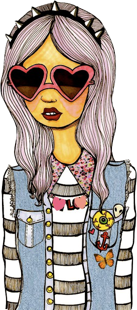 Girl Drawing Png By Ananurputeri On Deviantart - Drawing (463x640), Png Download