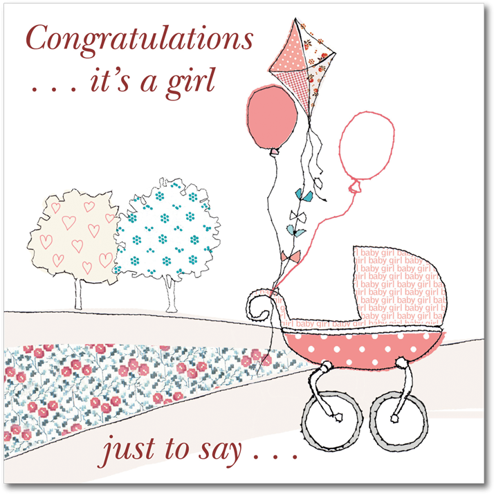 It's A Girl - Congratulations Its A Girl (800x800), Png Download