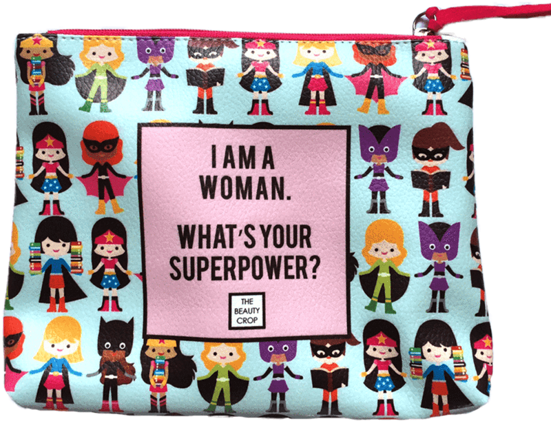 "superwoman" Vegan Cosmetic Pouch - Beauty (900x900), Png Download