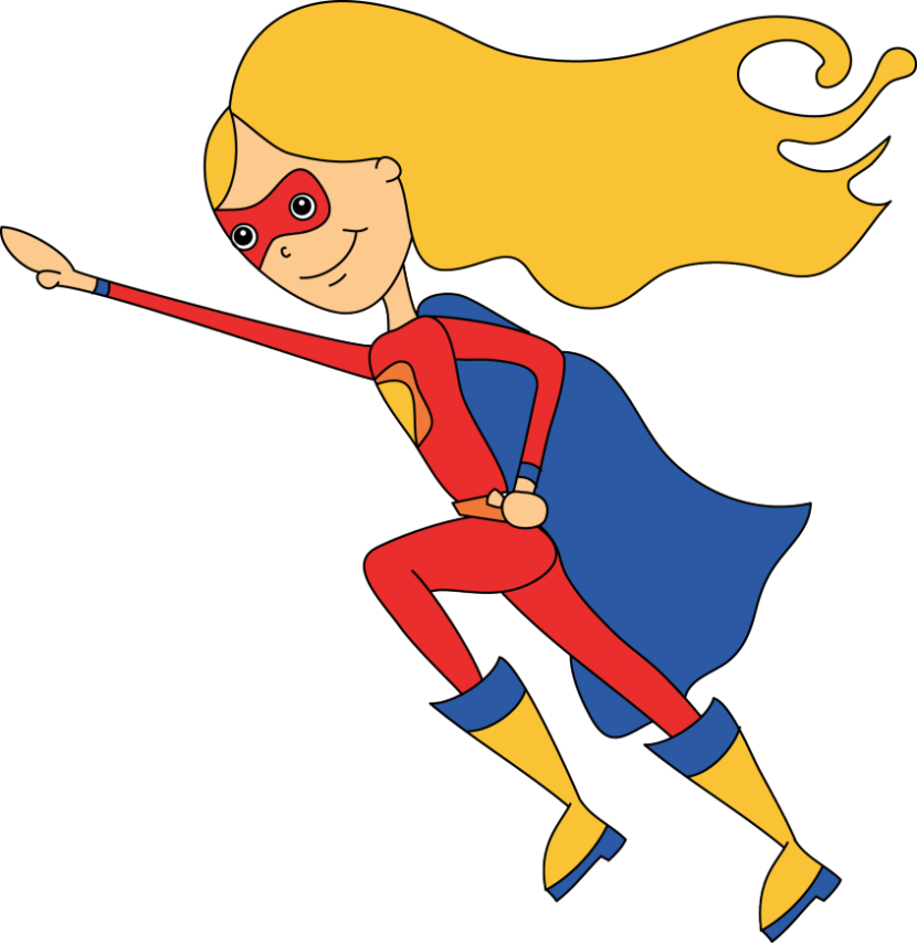 Superhero Clip Art Free (640x659), Png Download