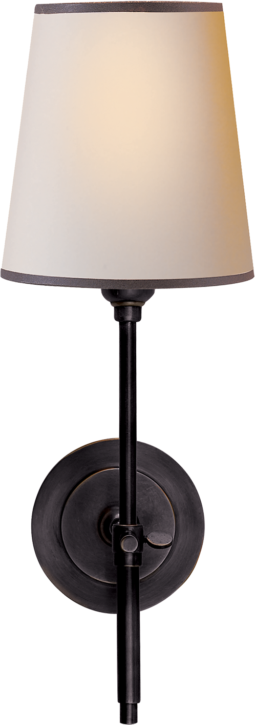 Bryant Sconce In Bronze With Natural Paper Shade And - Tob2002bz (1440x1440), Png Download