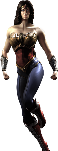 Wonderwoman-left - Injustice Gods Among Us Wonder Woman (450x522), Png Download