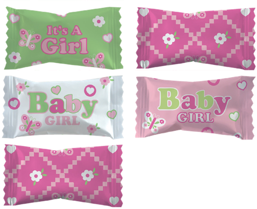It's A Girl - Party Sweets Baby Girl Blessing Buttermints (525x424), Png Download