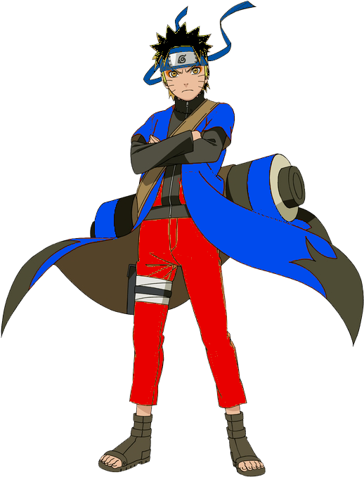 Kai's Son - Naruto Uzumaki Naruto Cloak 6th Cosplay Costumes (578x800), Png Download