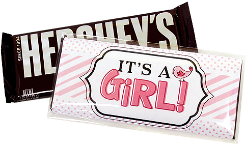 It's A Girl Personalized Candy Bar Wrappers For Fresh - Hershey's Special Dark (500x500), Png Download