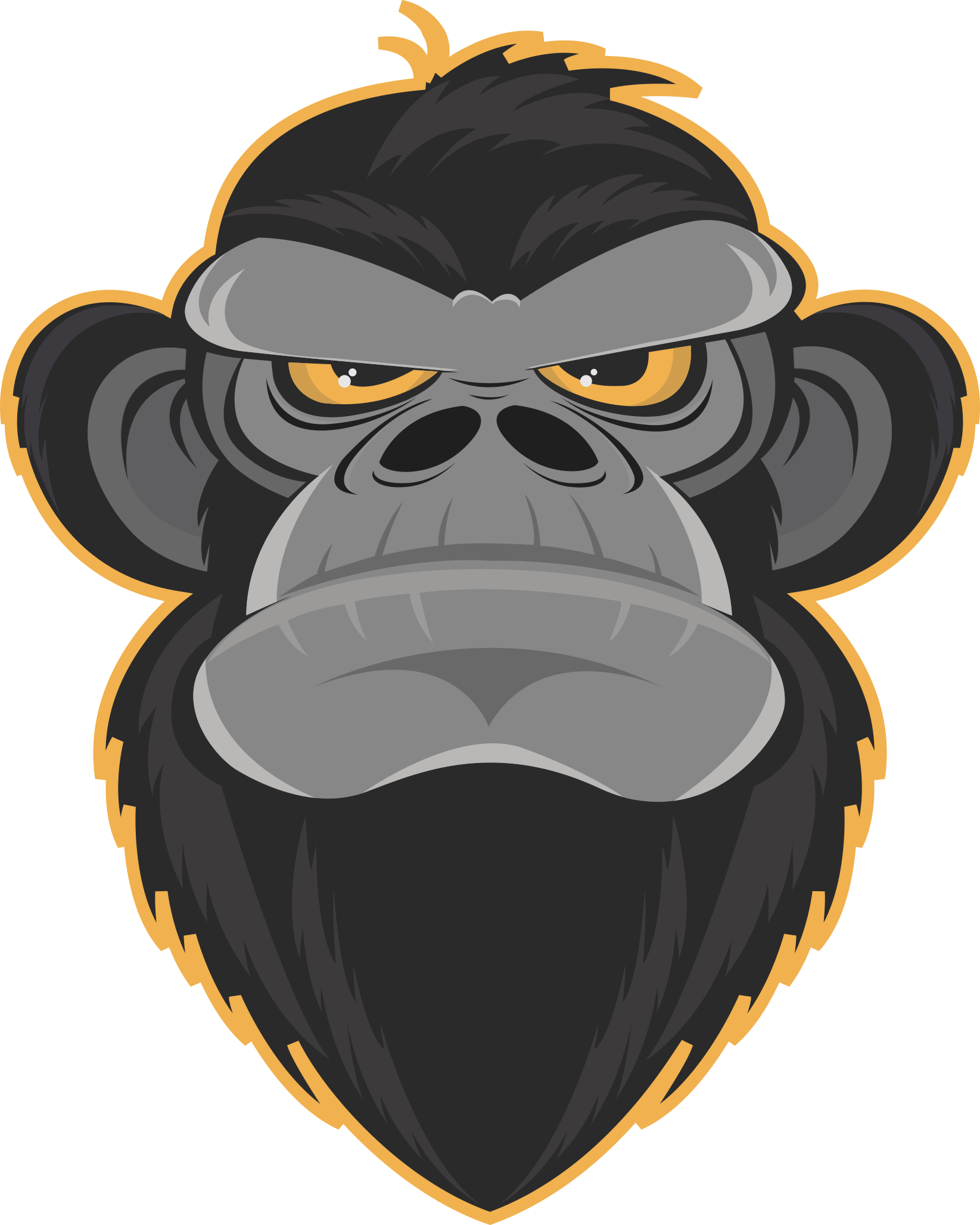 Caricature Ape (1645x2055), Png Download